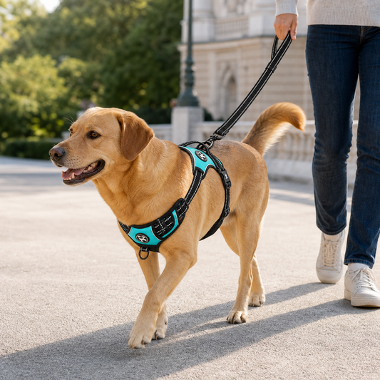 Reflective No-Pull Dog Harness with Front & Back Leash Clips for Medium Sized Dogs