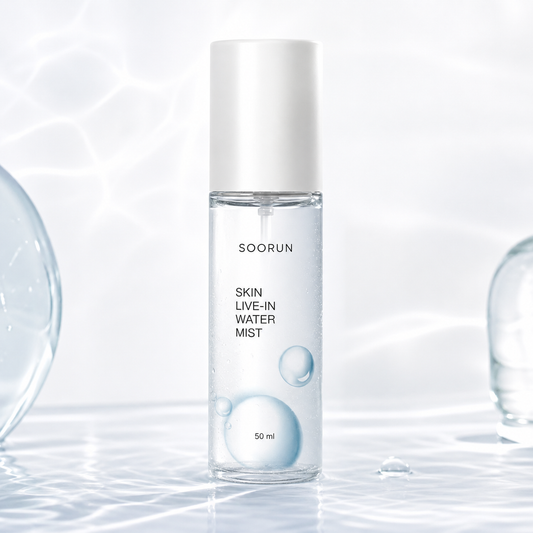 SOORUN Skin Live-In Water Mist 50ml (1.69 fl oz) | Korean Hyaluronic Acid Mist for Instant Deep Hydration