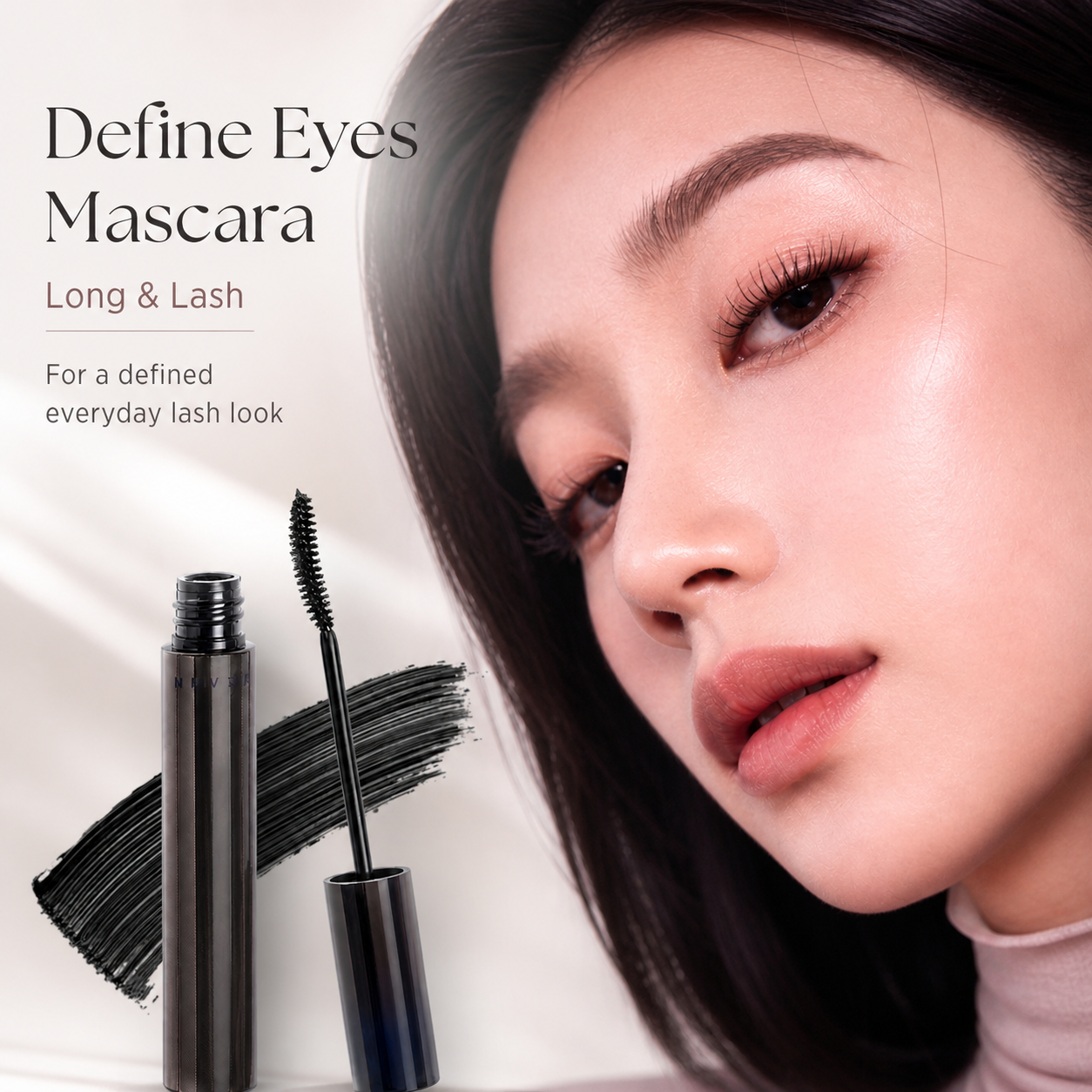 HEAVY MAKEUP Define Eyes Mascara Long&Lash | No Smudging No Clumping | Korean Eye Makeup