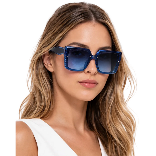 Oversized Gradient Square Sunglasses
