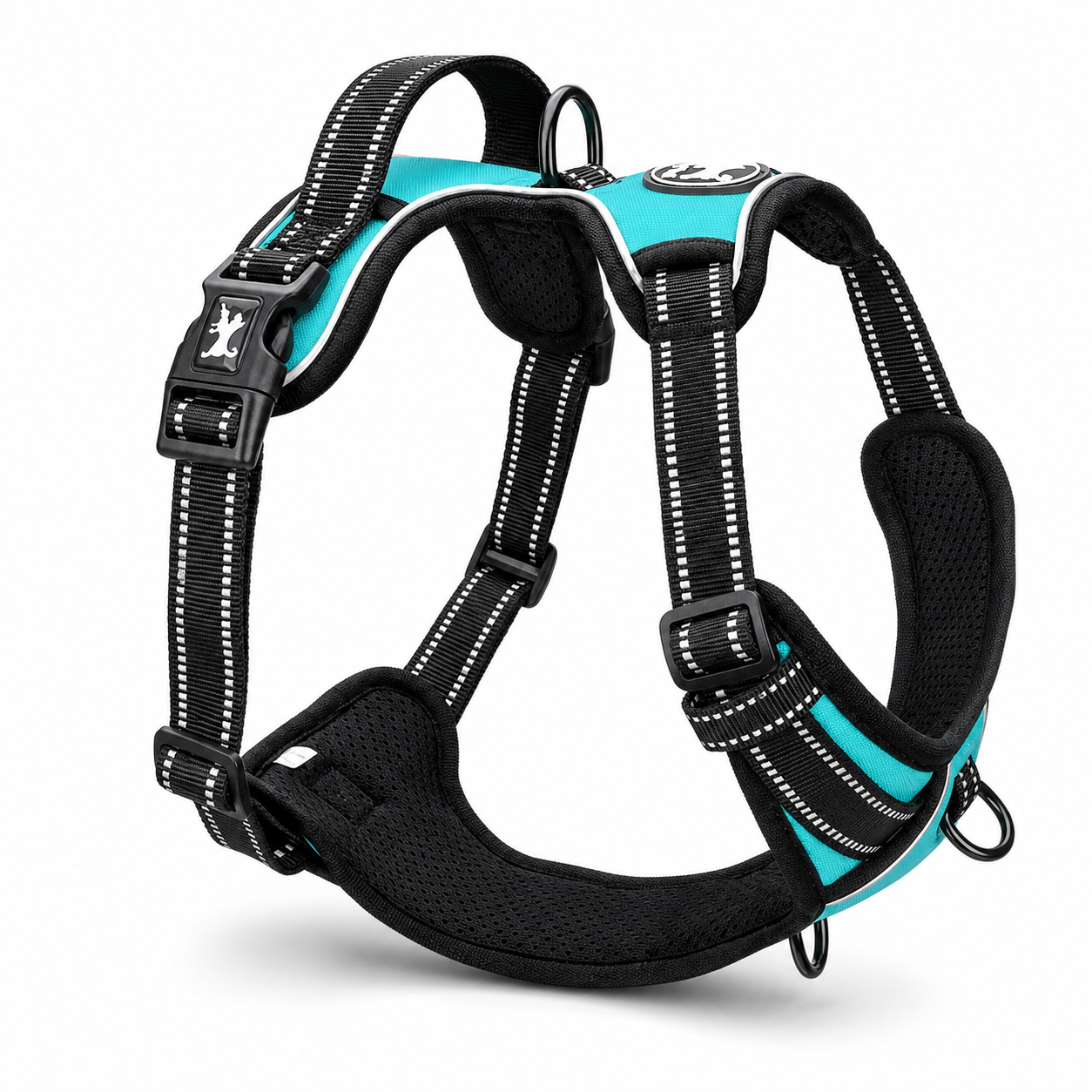 Reflective No-Pull Dog Harness with Front & Back Leash Clips for Medium Sized Dogs