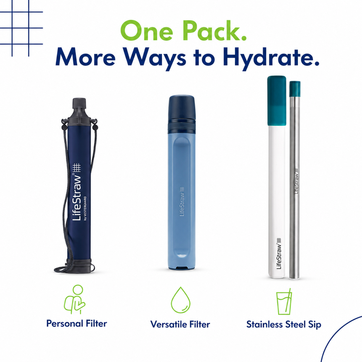Lifestraw Water Filter Variety Pack