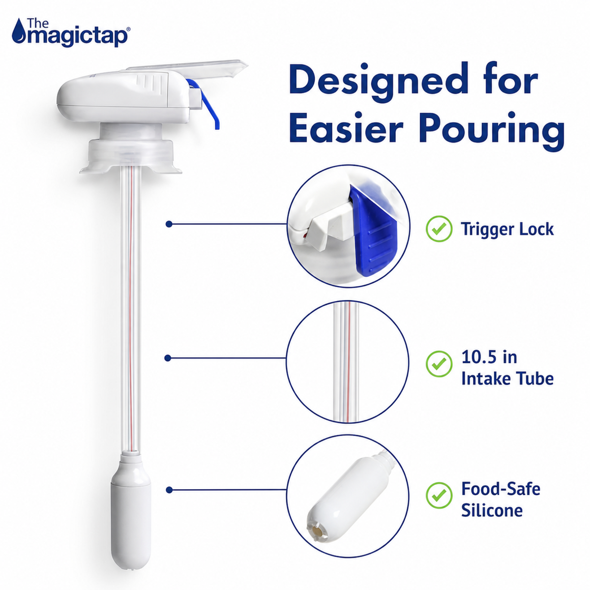 Magic Tap 3-Pack Automatic Drink Dispenser - Convenient Beverage Solution