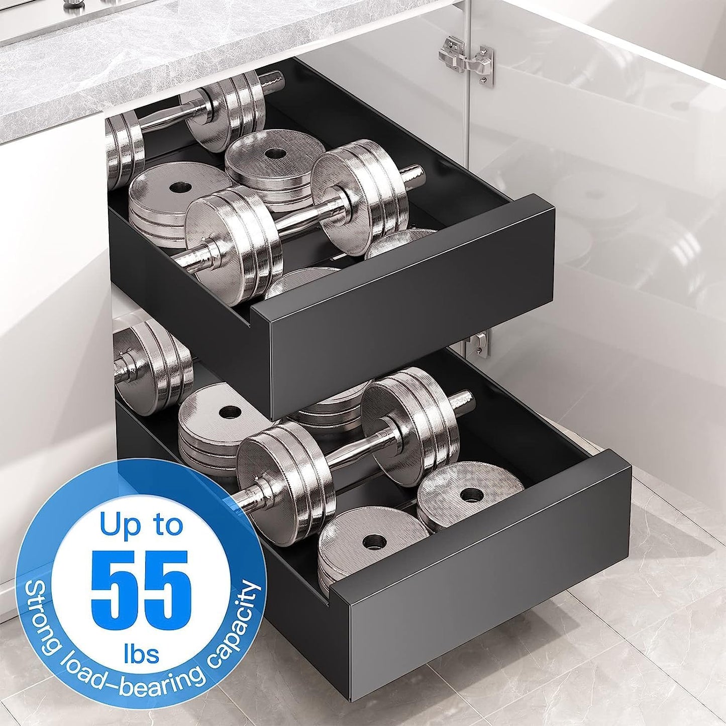 1PC Pull Out Cabinet Organizer+ 1PC Pull Out Cabinet Organizer Bundle