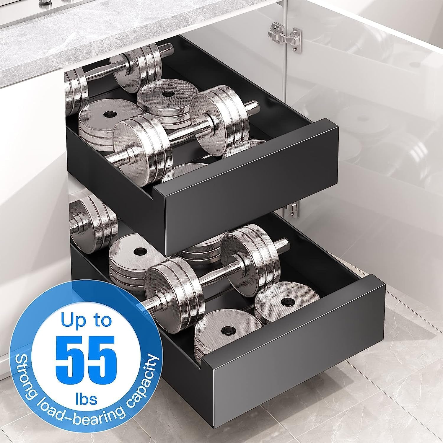 1PC Pull Out Cabinet Organizer+ 1PC Pull Out Cabinet Organizer Bundle