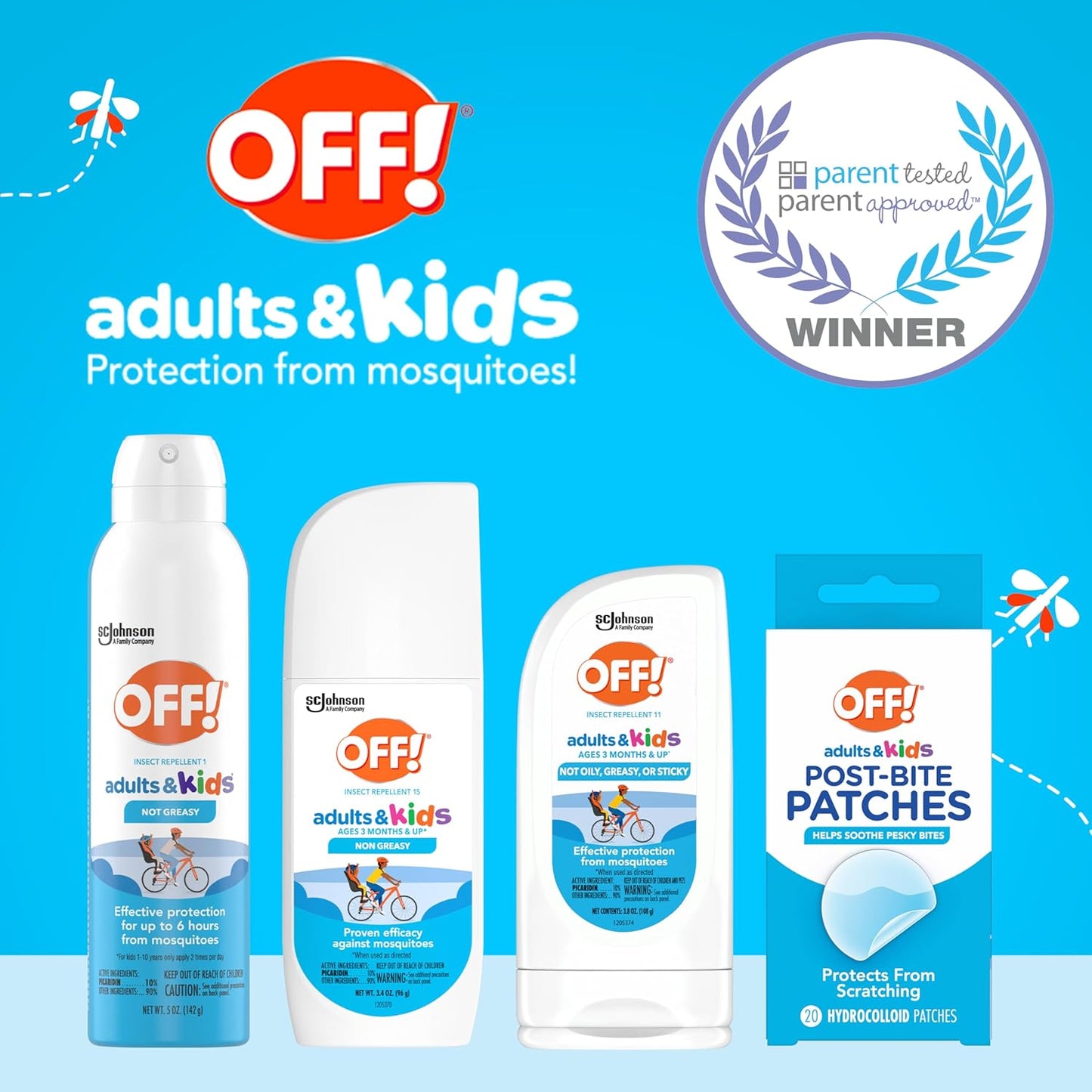 OFF! Post-Bug Bite Patches for Adults & Kids, Camping Essentials, Hydrocolloid Soothing Patches, Latex -Free, 20 Count