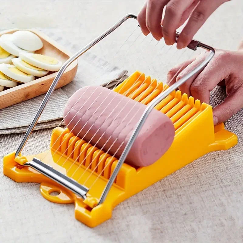 Luncheon Meat Egg Cutter Stainless Steel Multi Function Food Banana Cheese Slicer Kitchen Gadget Professional Deli Meat Cutter