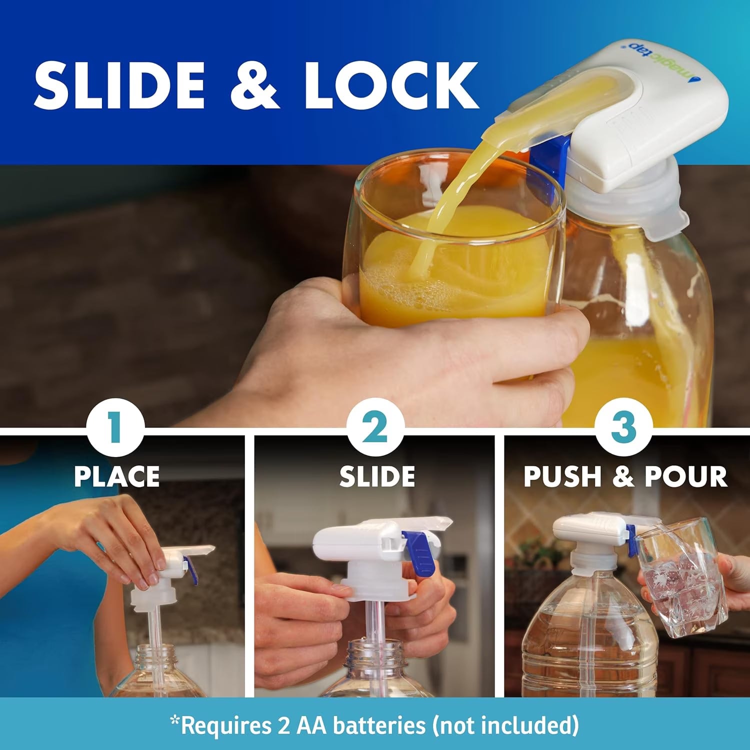 3-Pack Automatic Drink Dispenser - Convenient White Beverage Solution