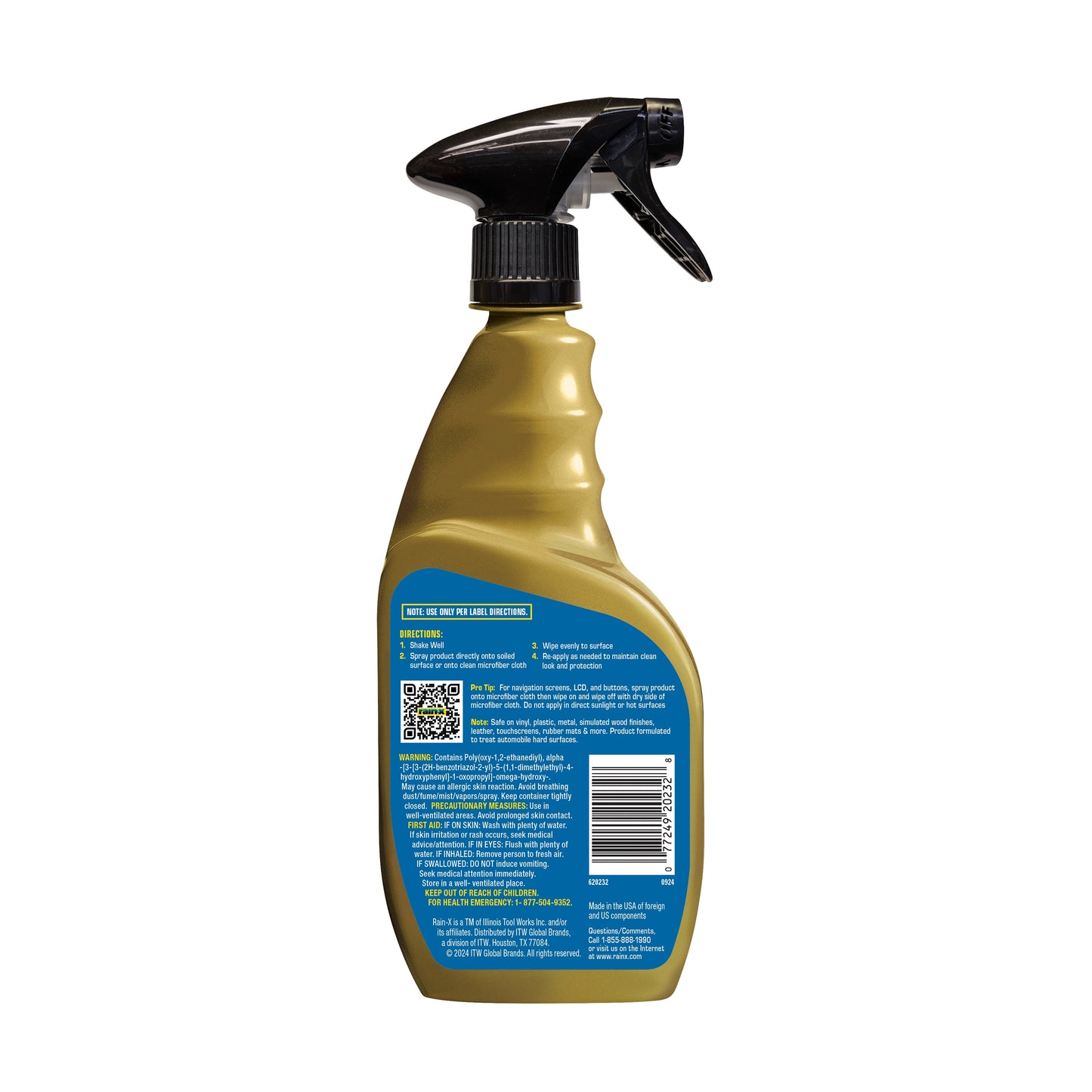 (2 Pack)  Pro All Interior Cleaner, Protectant & Repellent, 16Oz