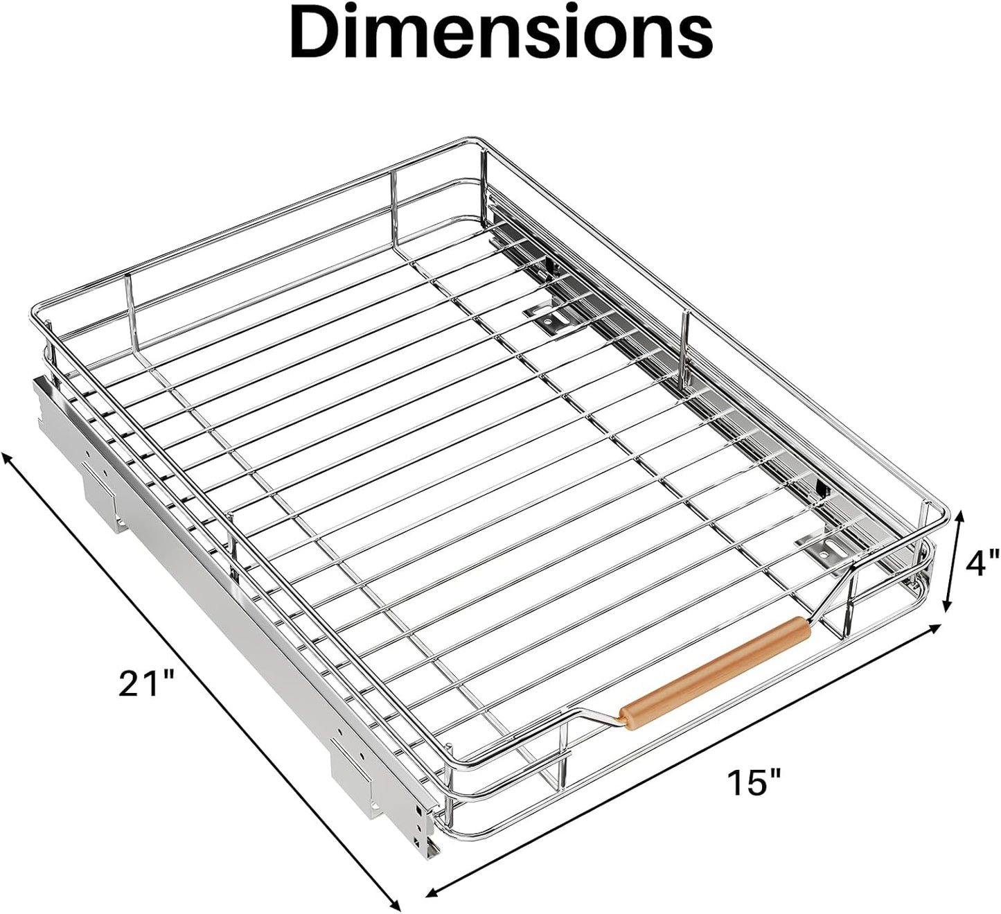 1PC Pull Out Cabinet Organizer+ 1PC Pull Out Cabinet Organizer Bundle
