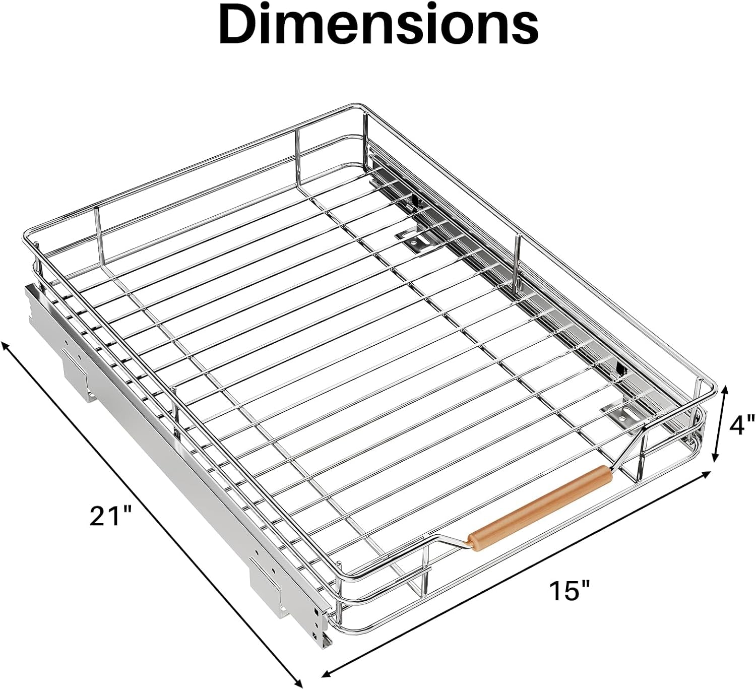 1PC Pull Out Cabinet Organizer+ 1PC Pull Out Cabinet Organizer Bundle