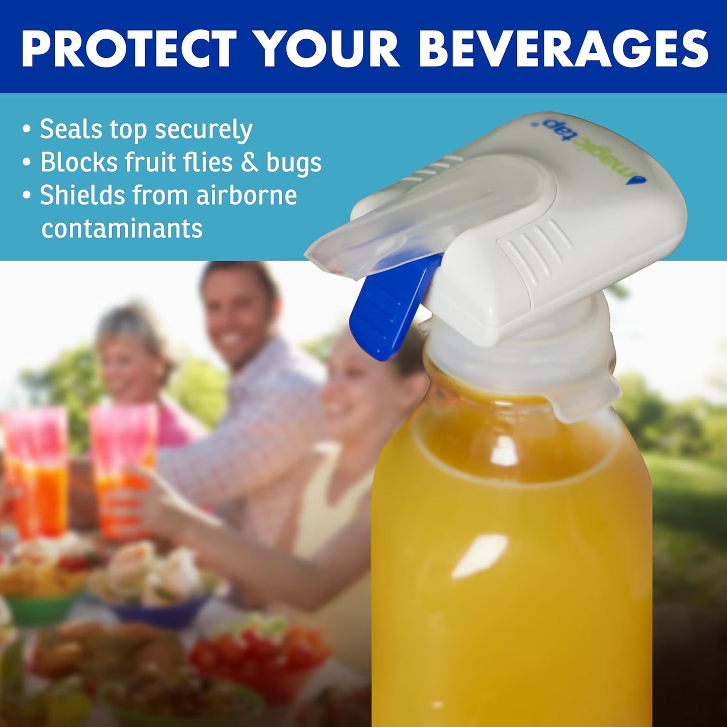 3-Pack Automatic Drink Dispenser - Convenient White Beverage Solution