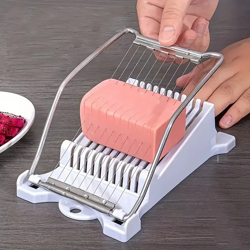 Luncheon Meat Egg Cutter Stainless Steel Multi Function Food Banana Cheese Slicer Kitchen Gadget Professional Deli Meat Cutter