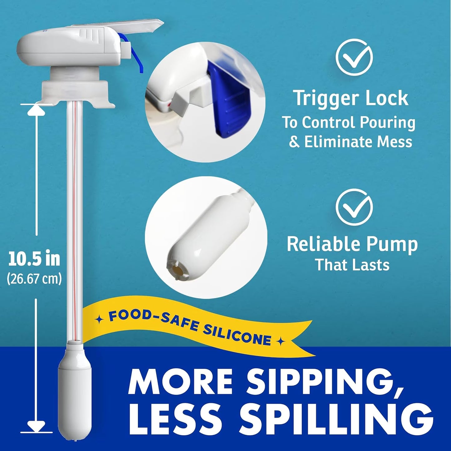 3-Pack Automatic Drink Dispenser - Convenient White Beverage Solution