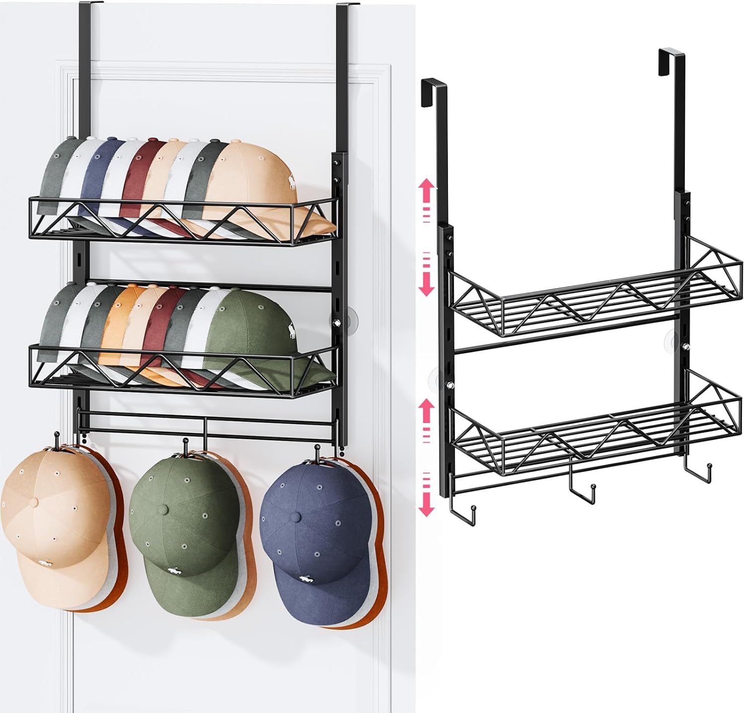 Hat Organizer and Hanging Closet Organizer