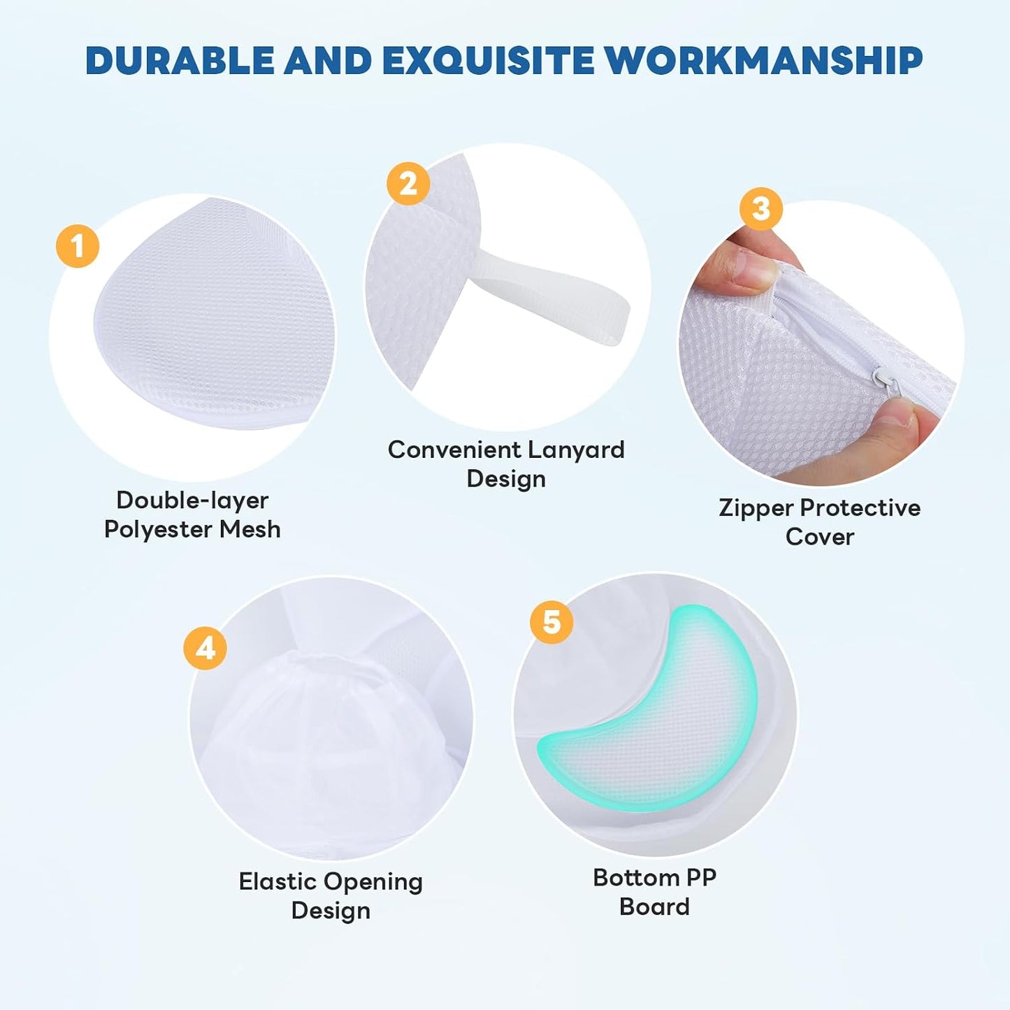 Upgraded Hat Washer Cage with Protective Mesh Bag, Pure White 2P | Durable Hats Cleaner for Caps, Hat Cleaner for Baseball Caps - Reusable, Fixed Holder, Prevents Deformation, Fits Most Hats
