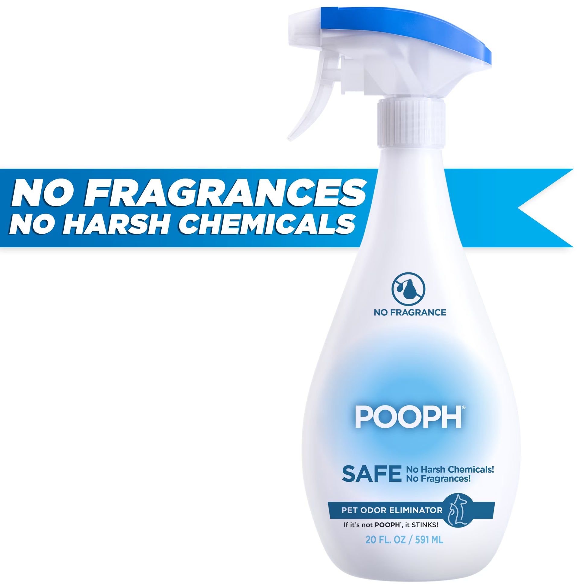 Pet Odor Eliminator Spray, 20 Oz, Fragrance Free, No Harsh Chemicals