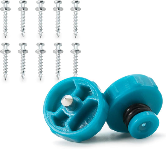 Keyhole Hanging System with 2 Keyhole Pins and 10 Standoff Mounting Screws for Mirrors Frames Shelves and Wall Décor