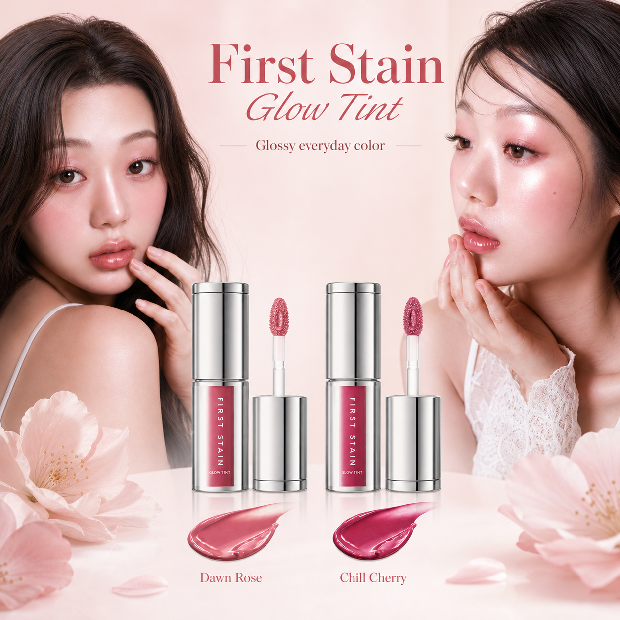 HEAVY MAKEUP First Stain Glow Tint | Glossy Lip Stain | Korean K-Beauty
