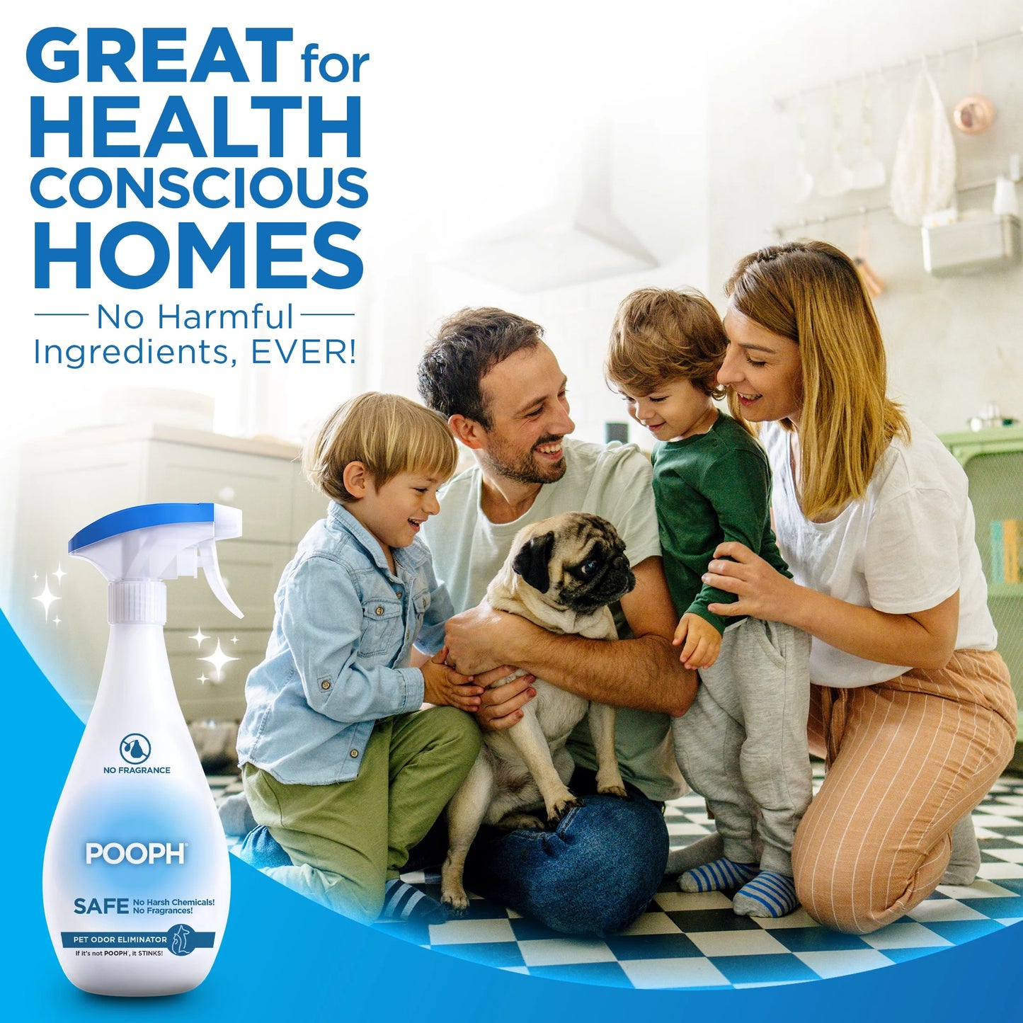 Pet Odor Eliminator Spray, 20 Oz, Fragrance Free, No Harsh Chemicals