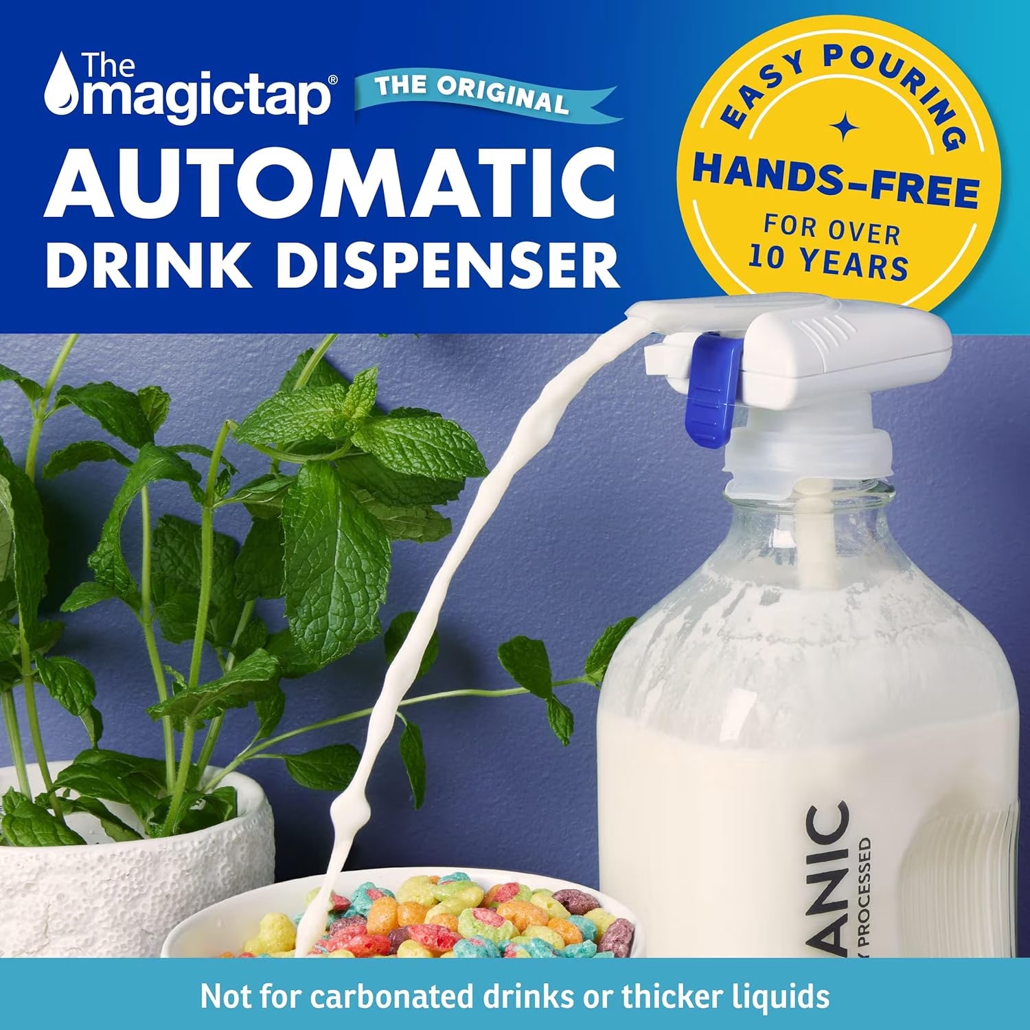 3-Pack Automatic Drink Dispenser - Convenient White Beverage Solution