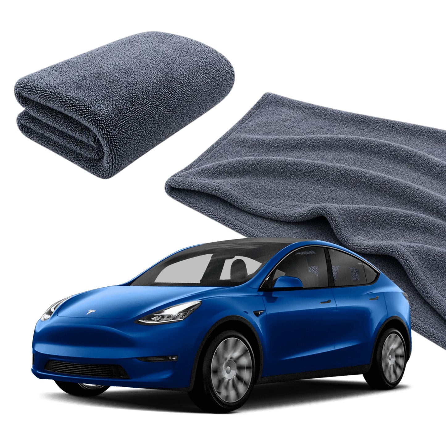 PURESTAR Duplex Drying Towel L | 1060gsm Edgeless Korean Microfiber | Car Drying Towel