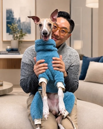 By T Style founder with dog
