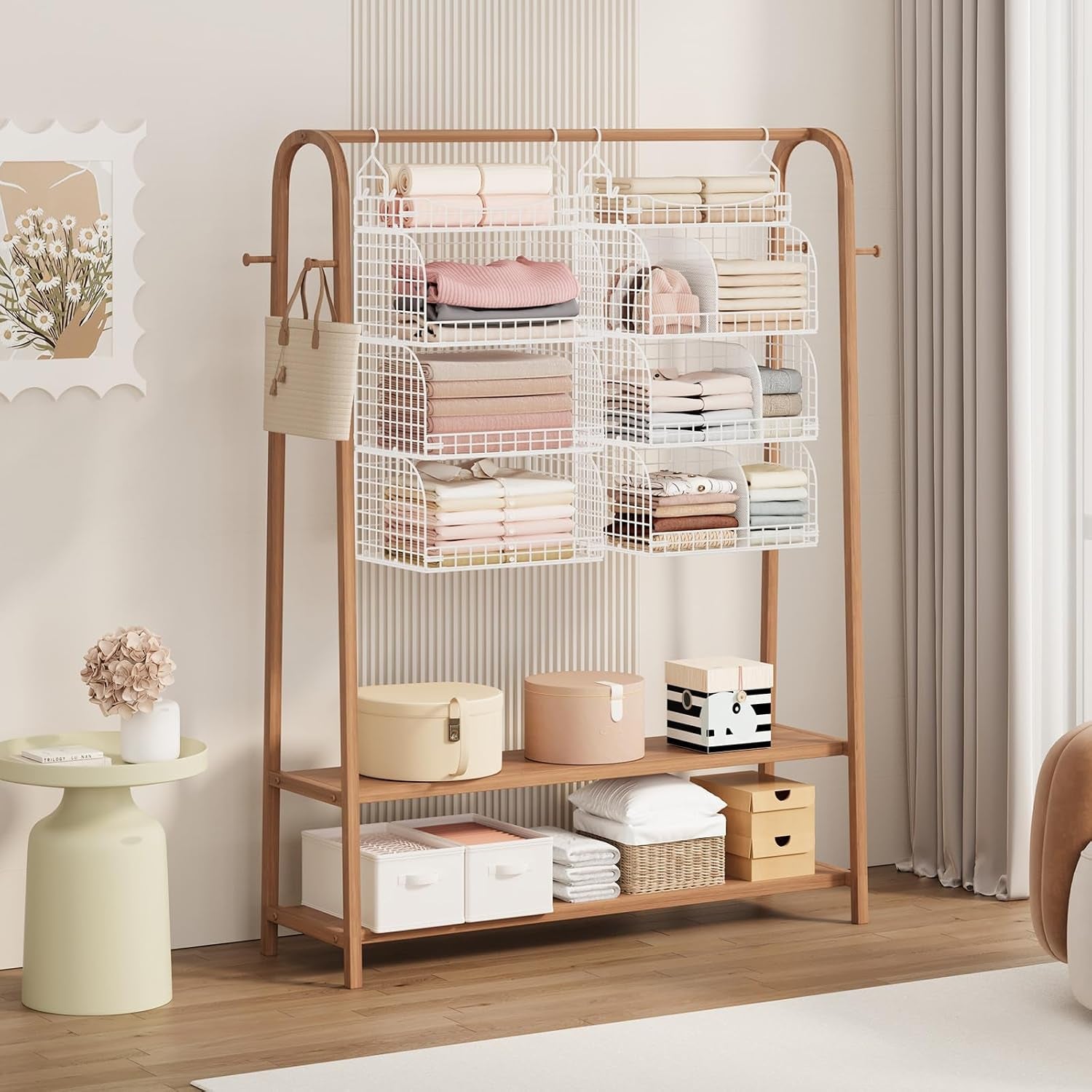 Hat Organizer and Hanging Closet Organizer