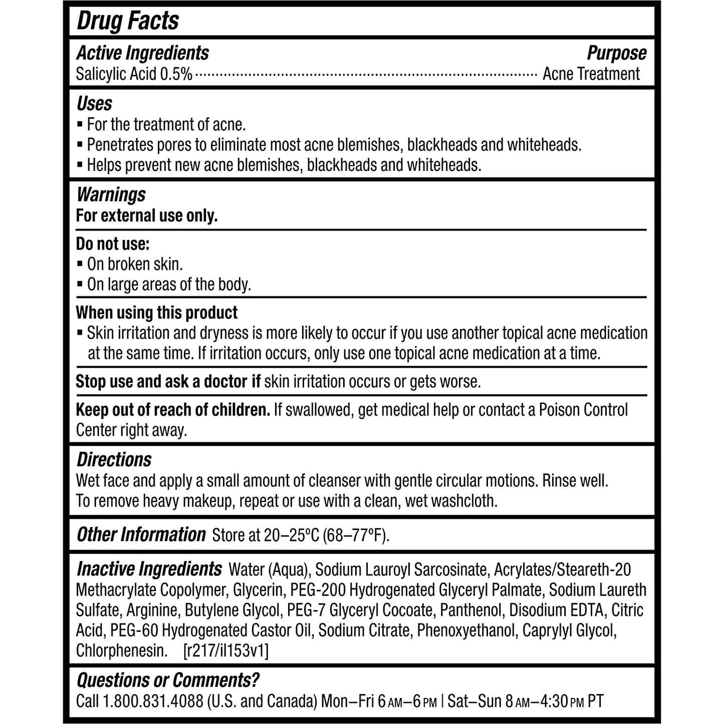 Paula'S Choice CLEAR Pore Normalizing Facial Cleanser, Acne Daily Face Wash, Salicylic Acid Face Cleanser for Clogged & Enlarged Pores, Redness, Suitable for Blackhead-Prone Skin Fragrance Free