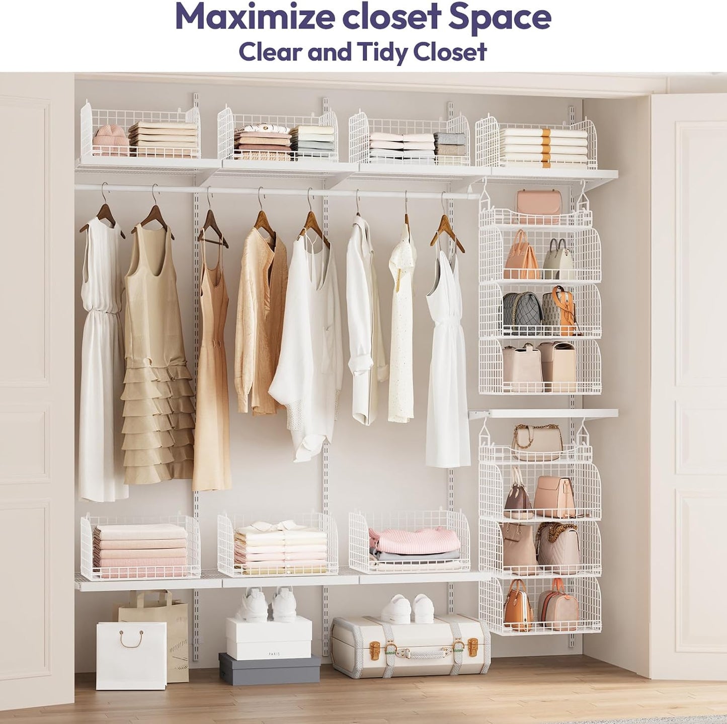 Hat Organizer and Hanging Closet Organizer