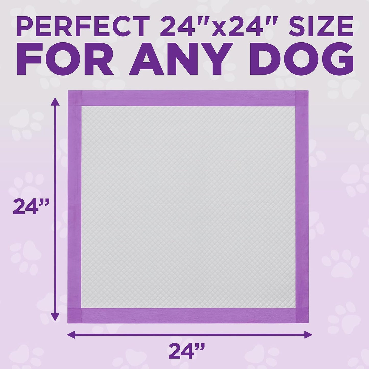 Pooph® Potty Pads™ 24 X 24 In, 25 Count | Disposable Potty Pads with Absorbent Core & Odor Control